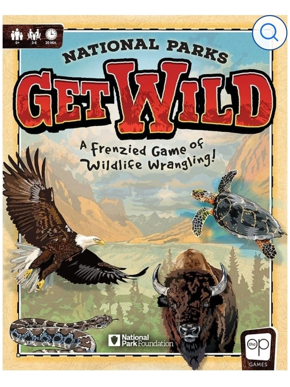 Get Wild National Parks Board Game - Wildlife Game